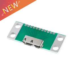 5Pcs/1pc Micro-B USB 3.0 Type-B Adapter Test Board Plate USB3.0 11pin DIP Female Socket Connector Mobile Hard Disk Interface