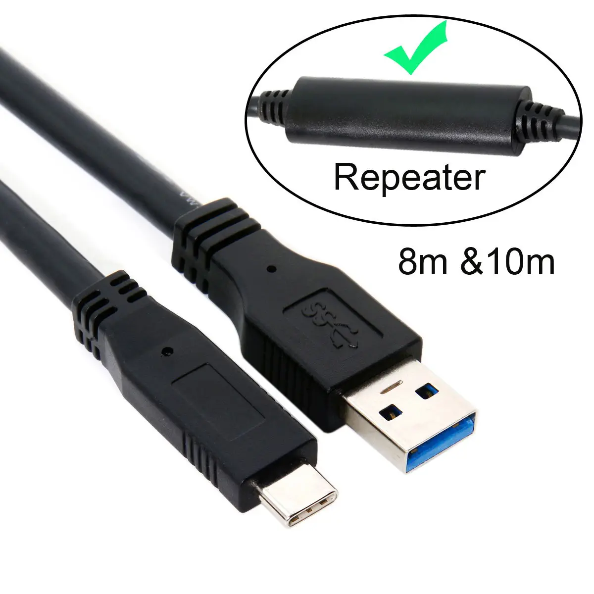 

Cablecc USB 3.0 3.1 Type C Male Connector to A type Male Data Cable Chipset