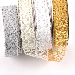 Width 3cm Leaf Lace Ribbons For DIY Embroidered Fabric Decoration Sewing Accessories Handmade Headdress Bow Gift Materials c2424