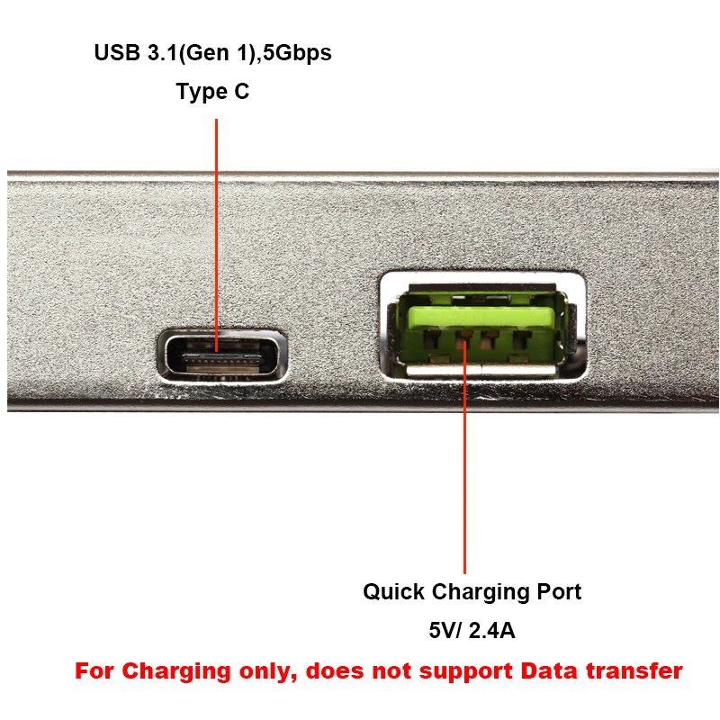 USB3.1 USB C PCI Express Expansion Card w BC 2.4A Charging,PCI-e to USB 3.1 Gen 1 Type-C w/ USB 20pin for 2 USB3 3.5 Front Panel