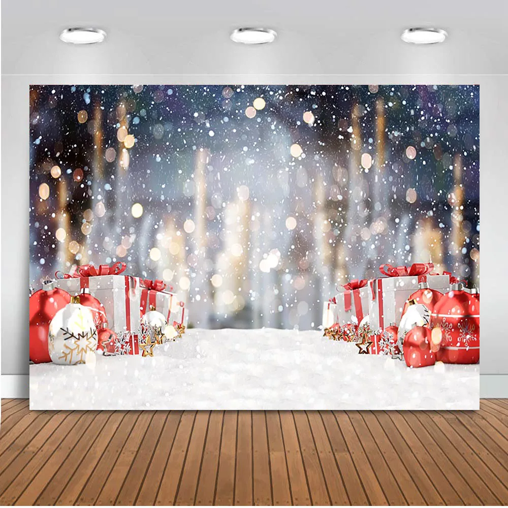 

Background for photography studio glitter Christmas Photo backdrop studio Snow Winter Wonderland Backgrounds Bokeh Backdrops