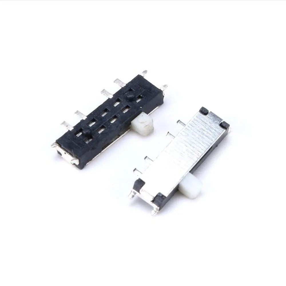 

100 шт./1 лот MSK-02 SMD ползунковые тумблеры 3 шестерни 8-контактная ручка: 1,5 мм