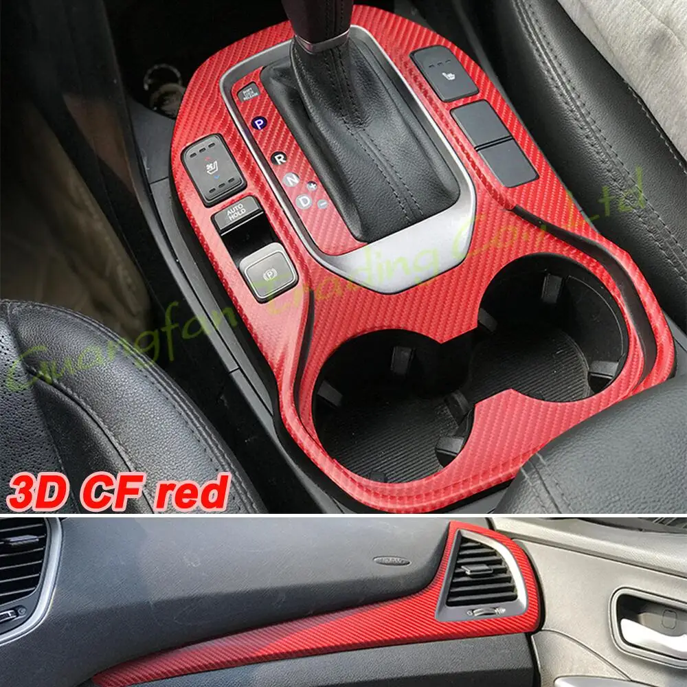 

For Hyundai Santafe IX45 2013-2018 Car-Styling 3D/5D Carbon Fiber Car Interior Center Console Color Molding Sticker Decals