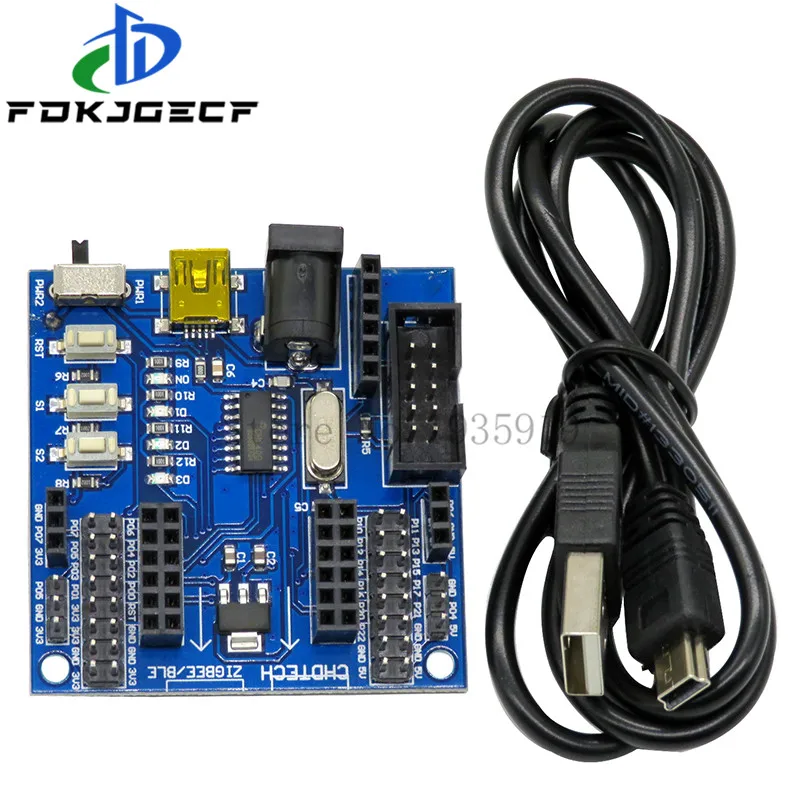 CC2530 Zigbee Module UART Wireless Core Board + Sensor Node Baseboard Development Board CC2530F256 Serial Port Wireless 2.4GHz