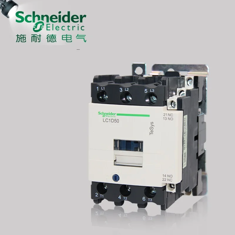 

Schneider electric TeSys D 3-ploe contactors-Motor control category AC-3 LC1D50*7C AC24V-380V 50A 50/60HZ