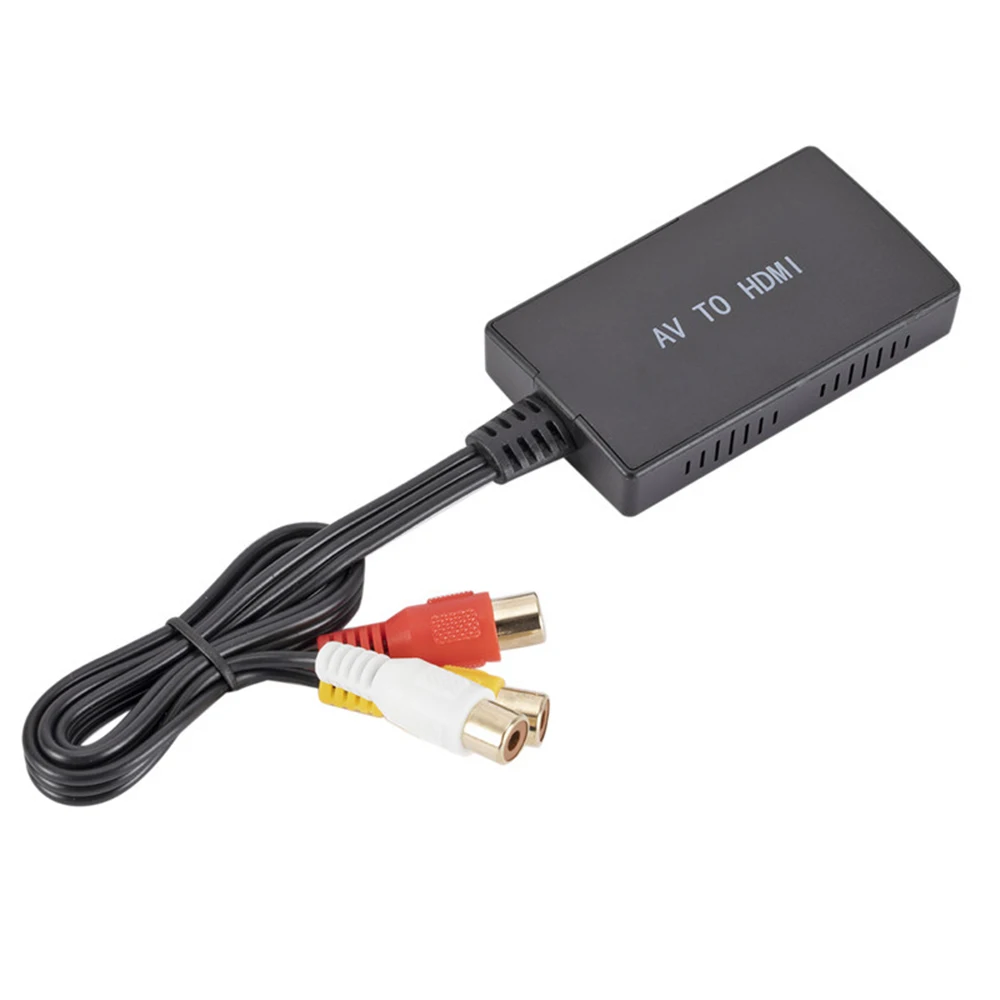 Преобразователь с AV на HDMI-совместимый преобразователь с Mini AV на HDMI-совместимый видеопреобразователь с высокой четкостью 1080p «гнездо-гнездо»