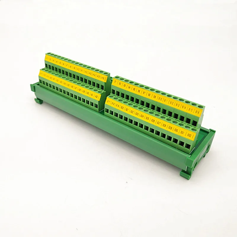 

DIN Rail Mount 2x32 Position Power Distribution Module Board connector
