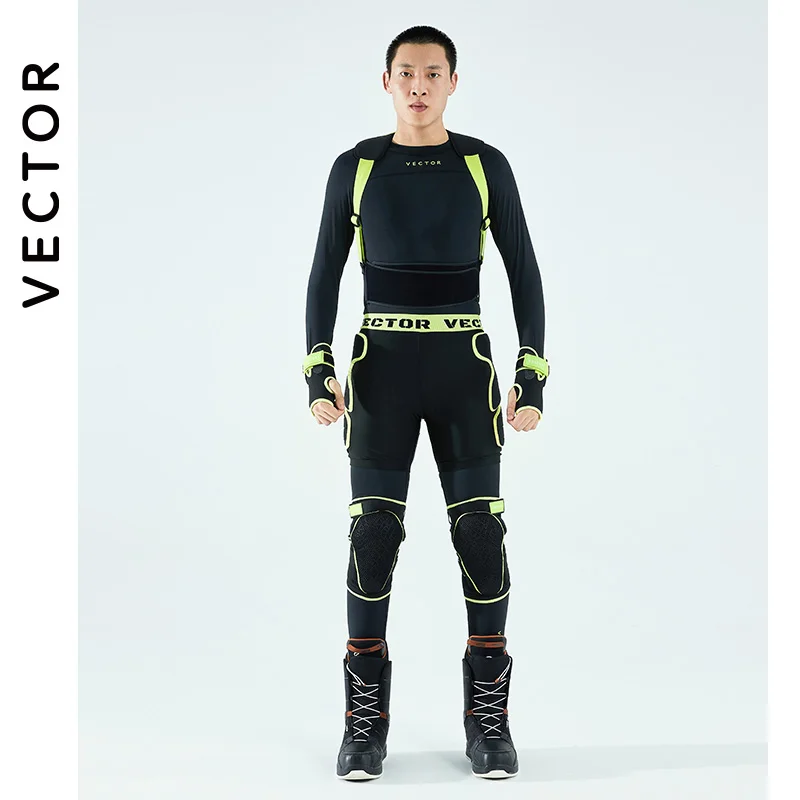 VECTOR-equipo deportivo Unisex, protección contra impactos de esquí, protector de muñeca, protección de rodilla, motocicleta, esquí, monopatín