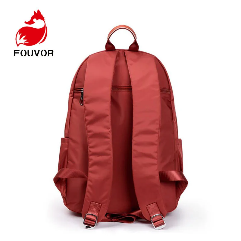 Fouvor Unisex School Bag Waterproof Nylon Brand Schoolbag Business Men Women Backpack Bag Computer Packsack anti thief 2800-14#