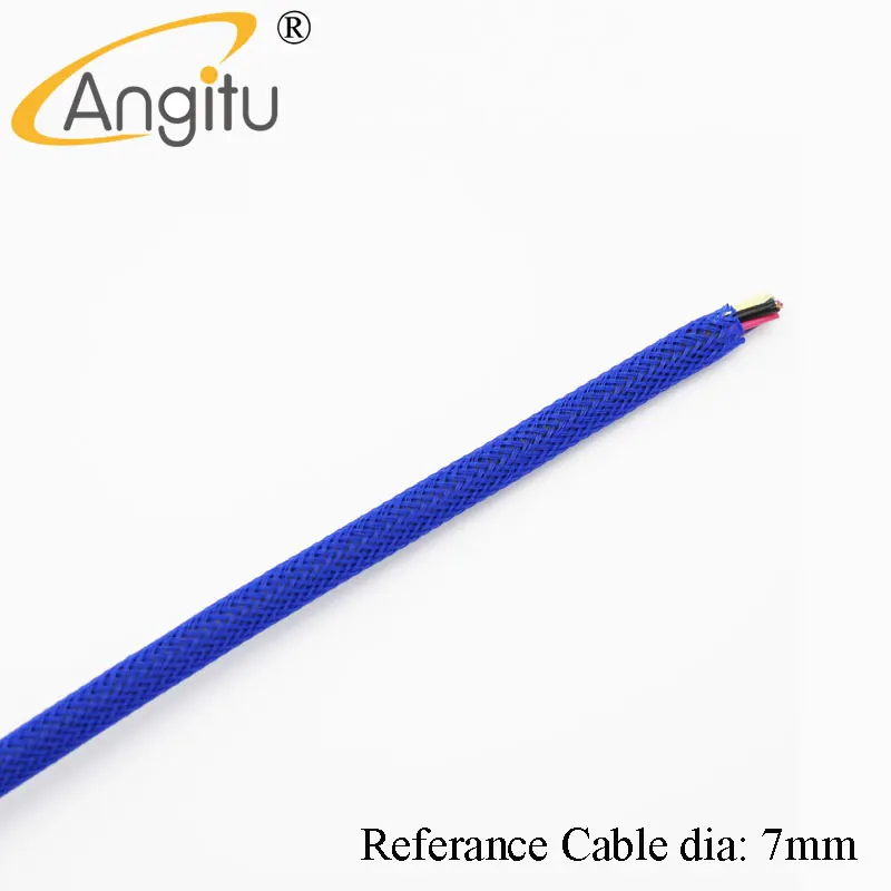 Angitu PET مضفر كابل التغطيه ، شبكة قابلة للتوسيع ، Sleeve-5m ، 6 مللي متر