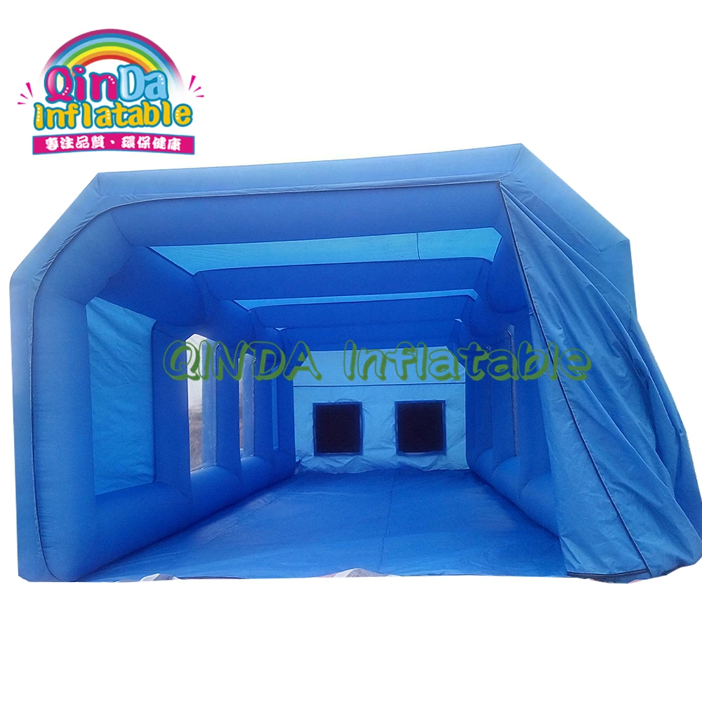 

Customized Portable Used Car Inflatable Paint Spray Booth Hot Sale Truck Paint Booth For Sale With 2 Air Blowers