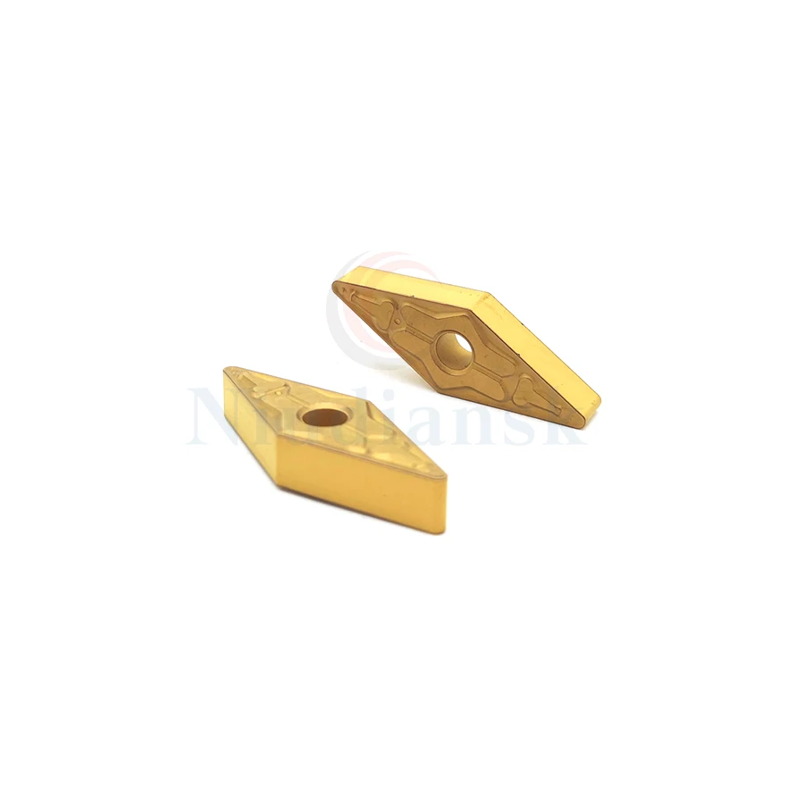 Outils de tournage de tour CNC, inserts en métal dur, résistance à l'usure, insertion de coupe, VNMG160404-TM VNMG160408-TM VNMG160412-TM LF9018, 10 pièces