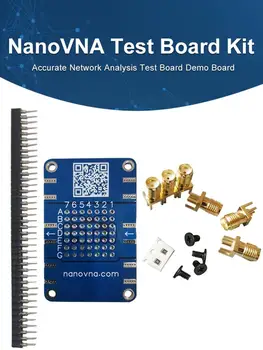 NanoVNA-Kit de placa de prueba de análisis de red, duradera y precisa, atenuador de filtro de placa de demostración con adaptador hembra de 6 SMA