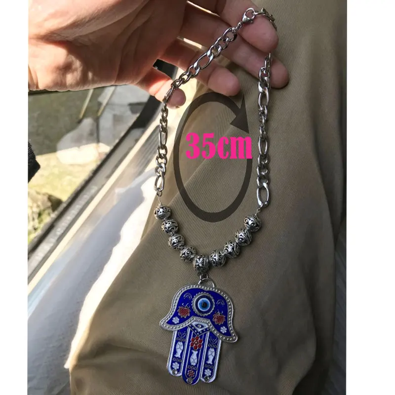 turkish evil eye hamsa hand of fatima Car Rear View Mirror islam muslim Car Pendant Hanging