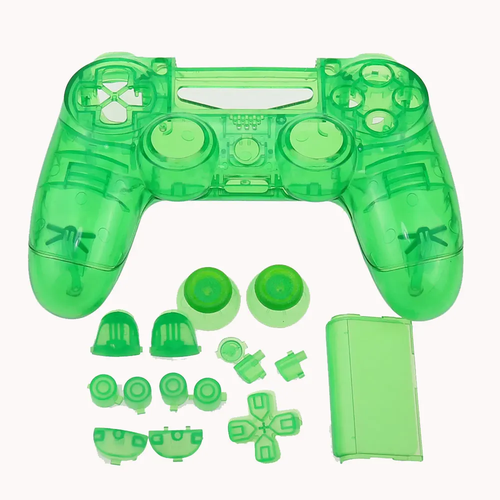 Picture 4: JCD PS4 Controller Custom Clear Full Housing Gamepad Shell Case Buttons Cover Kit Replacement for PS4 V1