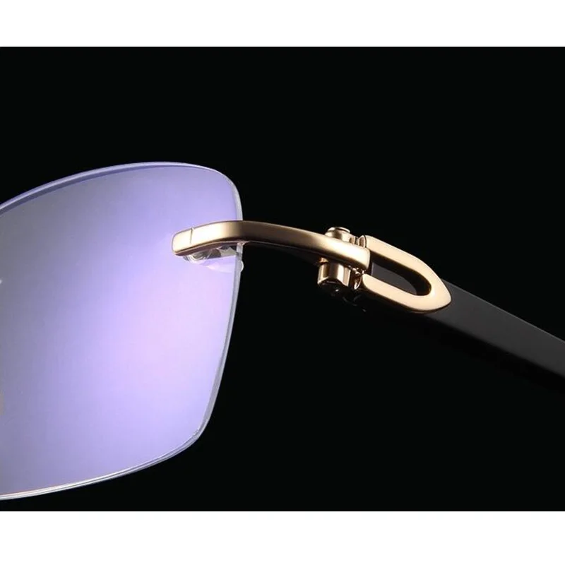 

Classical Design Oversized Rimless Readingglasses Unisex Men Women Star Anti-Bluelight Plano 55-16-142 Elastic Hinge