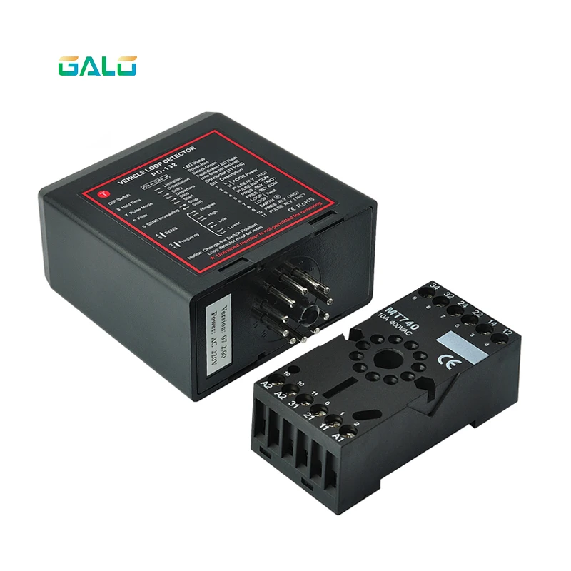 DC24V PD132 Traffic Inductive Single Channel Vehicle Loop Detector For Vehicle Access