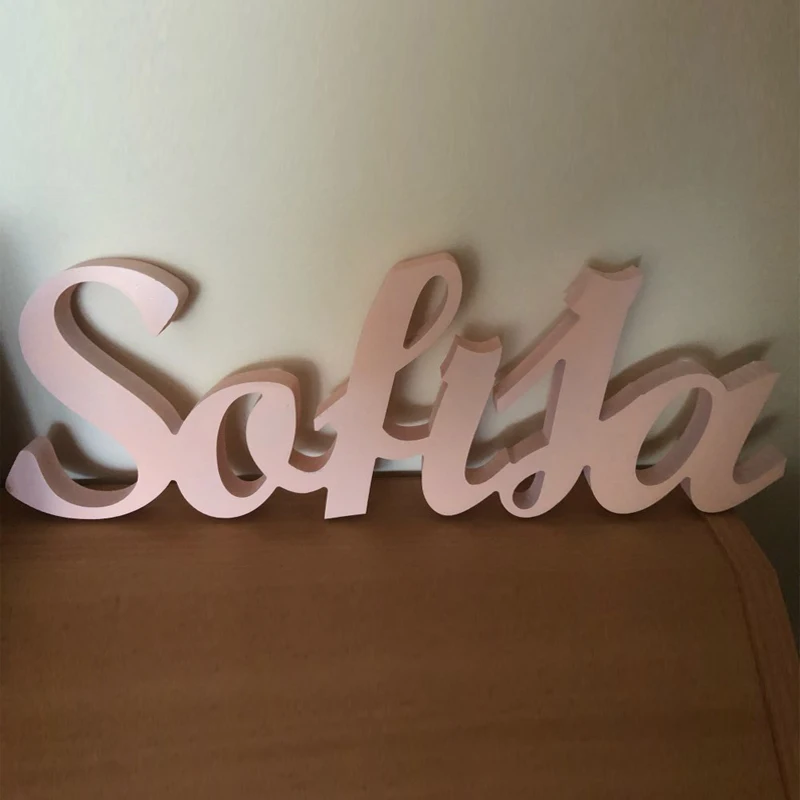 Custom Personalized Wooden Name Signs, Children\'s Name Wall Decor, Wooden Letters