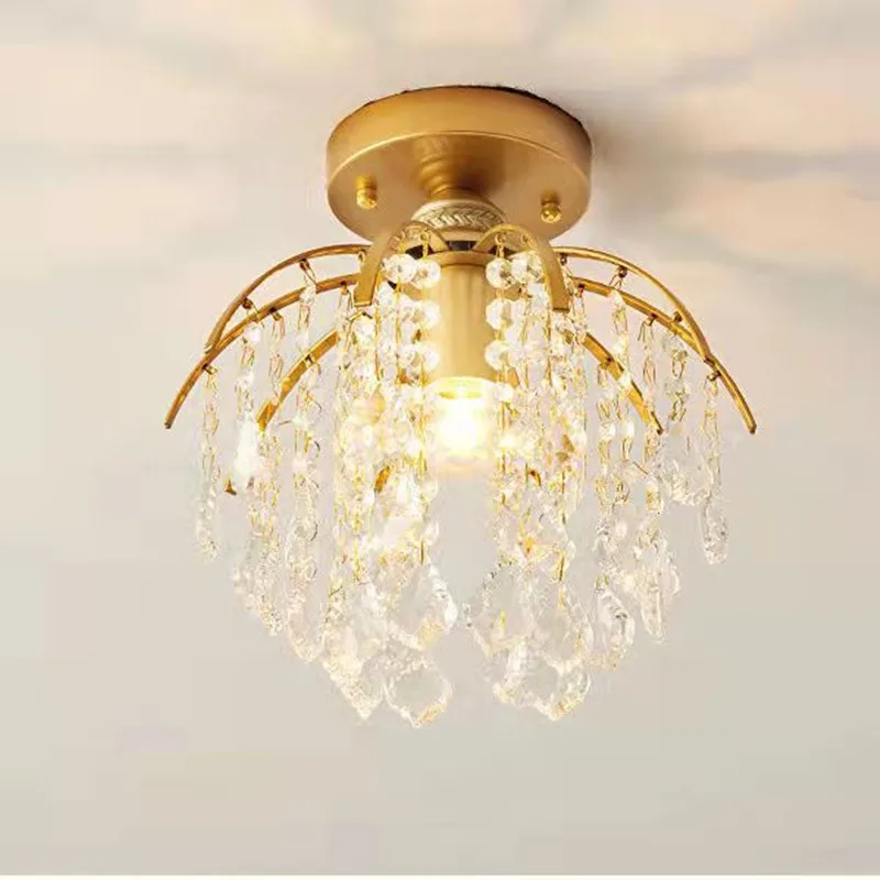 Crystal Entrance Indoor Ceiling Lamp Ceiling Light Corridor Aisle Store Coffee Shop
