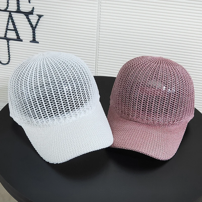 2021 New Ladies Baseball Cap Summer Korean Version of The INS Hollow Shade Caps Net Red Fashion Wild Breathable Mesh Hat