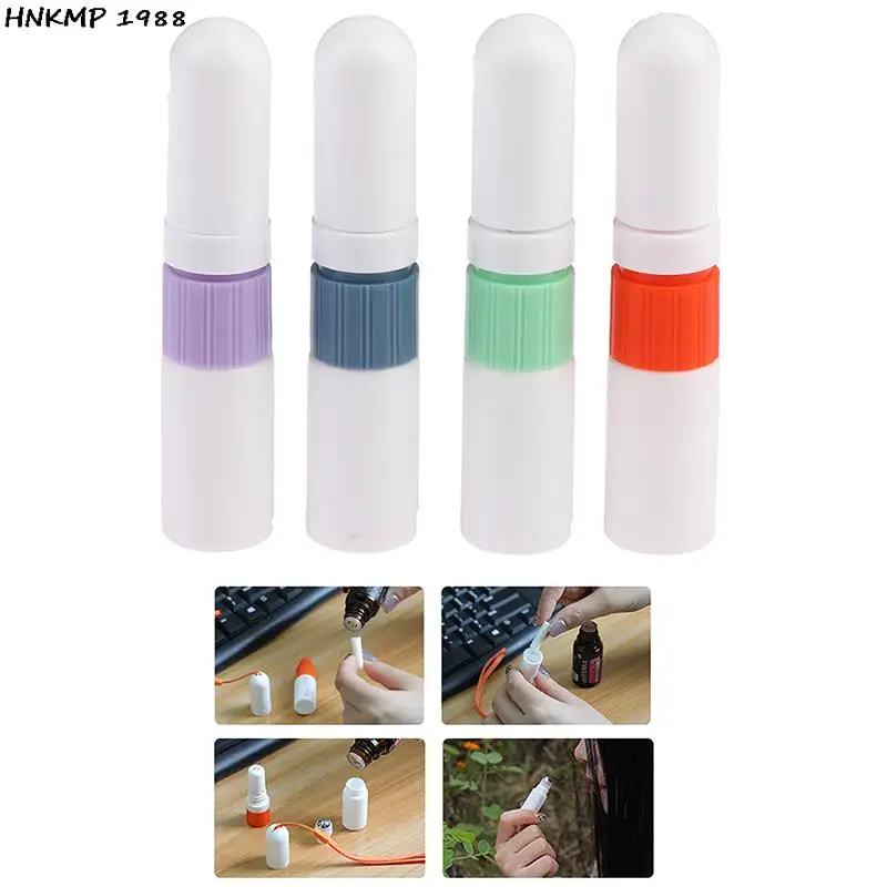 2 In 1 Inhaler Stick Essential Oil Aromatherapy White Nasal Inhaler Tubes Empty Blank Nasal Inhalers For Essential Oils