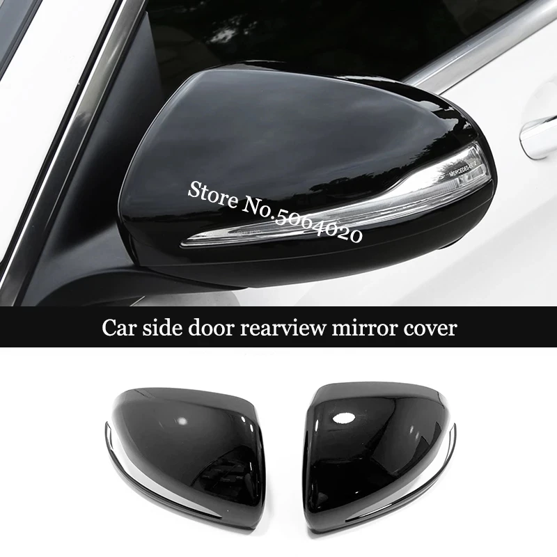 

For Mercedes Benz B C E S GLB GLC Class W205 W213 LHD ABS Car Side Door Rearview Turning Mirror Cover Trim accessories