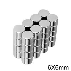 20~300pcs 6x6 mm N35 Round Strong Powerful Magnets 6mm x 6mm Neodymium Magnet Dia 6x6mm Permanent NdFeB Magnets disc 6*6 mm