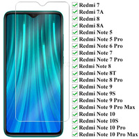 9H Premium Protective Glass For Xiaomi Redmi Note 10 9 8 7 Pro 9S 9T 8T 7 6 Screen Protector For Redmi 9 9T 9A 9C 8A 7A 6A Glass