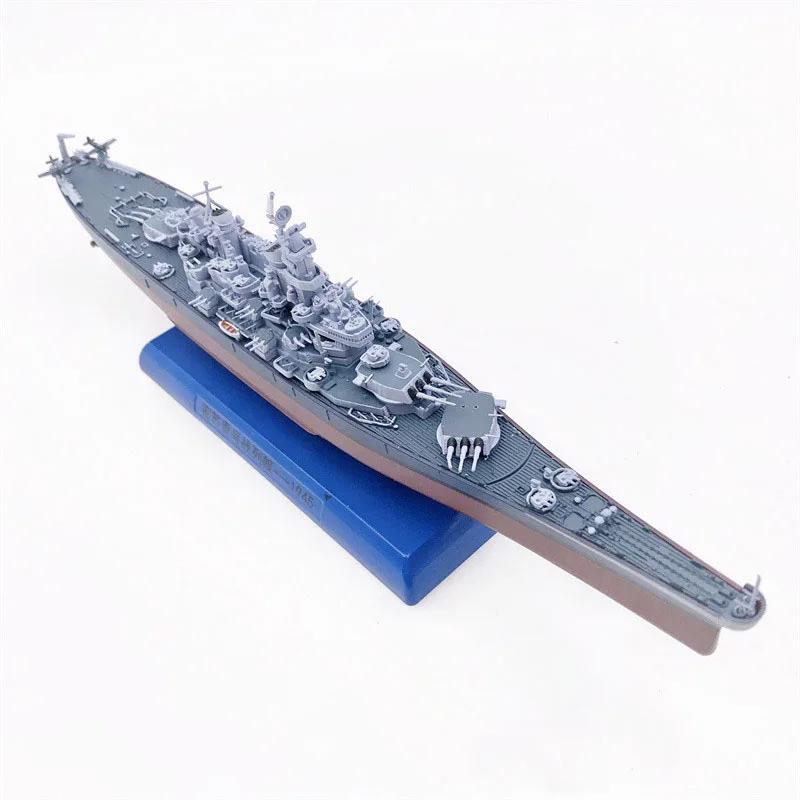 Diecast 1:1000 Scale WWII Missouri Warship Cruiser Battleship Model Simulation Alloy Decoration Static Collection Souvenir