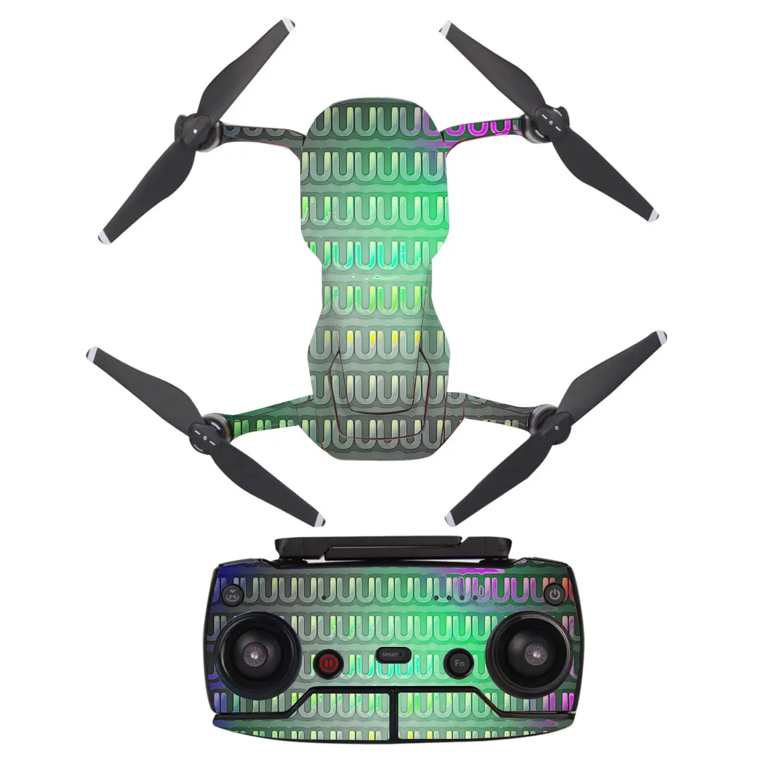 Symbol Style Decal Vinyl Skin Sticker For DJI Mavic Air Drone + Remote Controllers + 3 Batteries Protection Film Cover