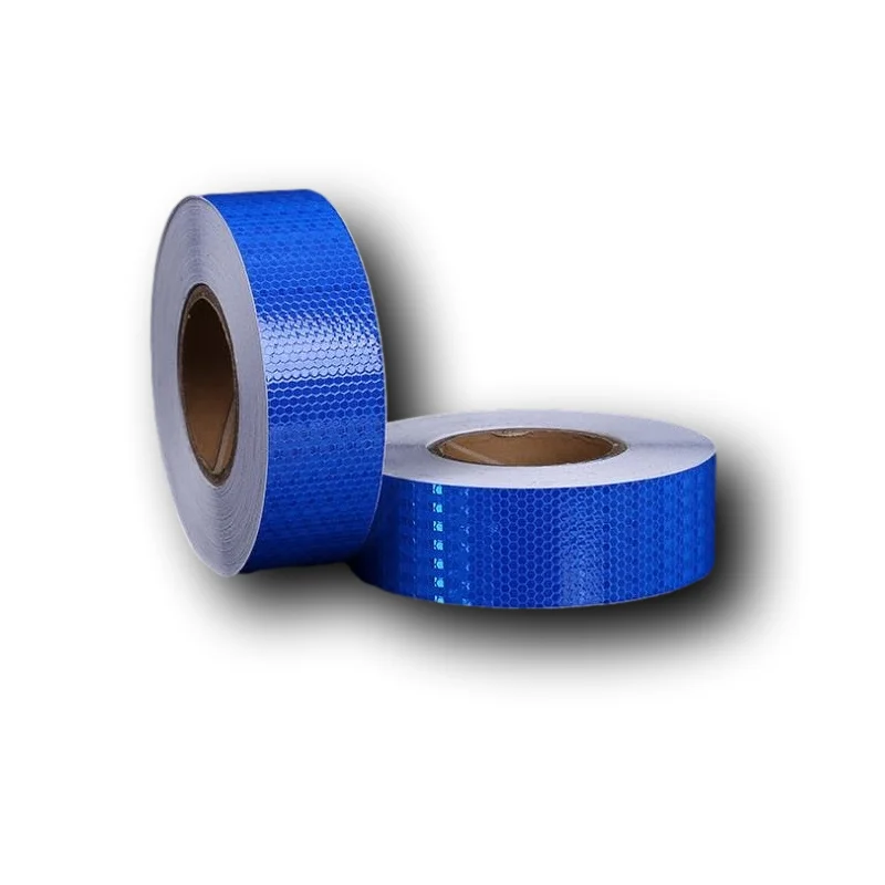 PVC Reflect  Adhesive Warterproof Tapes Blue Reflective Self-adhesive Warning Tape For Bike Truck Car Motorcycle