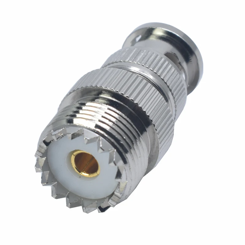 Conector adaptador Coaxial UHF hembra SO239 SO-239 SL16 a BNC, macho, BNC-J/UHF-K, 10 Uds.