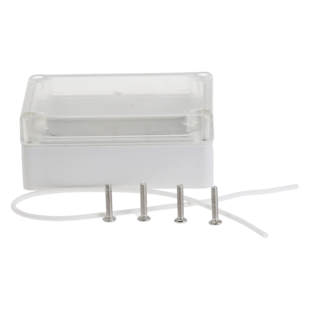 1pc Plastic Waterproof Clear Cover DIY Project Electronic Box 82.2mmx57.2mmx33.3mm Enclosure Case