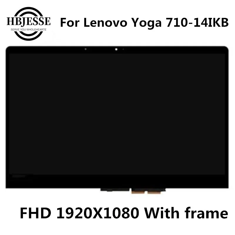 New For Lenovo Yoga 710-14 Yoga 710 14 Yoga 710-14IKB 80V4002NCD 1080P LCD LED Touch Screen Assembly with frame