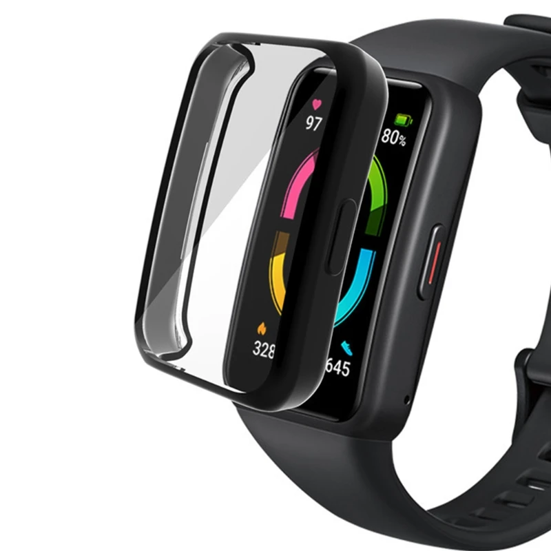 Custodia protettiva per schermo in TPU placcante per custodia protettiva per Honor Band 6 accessori per cinturino intelligente