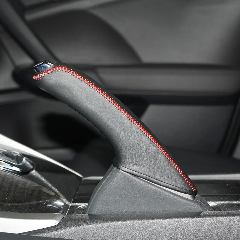

Car Hand Brake Covers Top Layer Leather Case for Honda SPIRIOR Handbrake Grips Cover Auto Genuine Leather Handbrake Cover