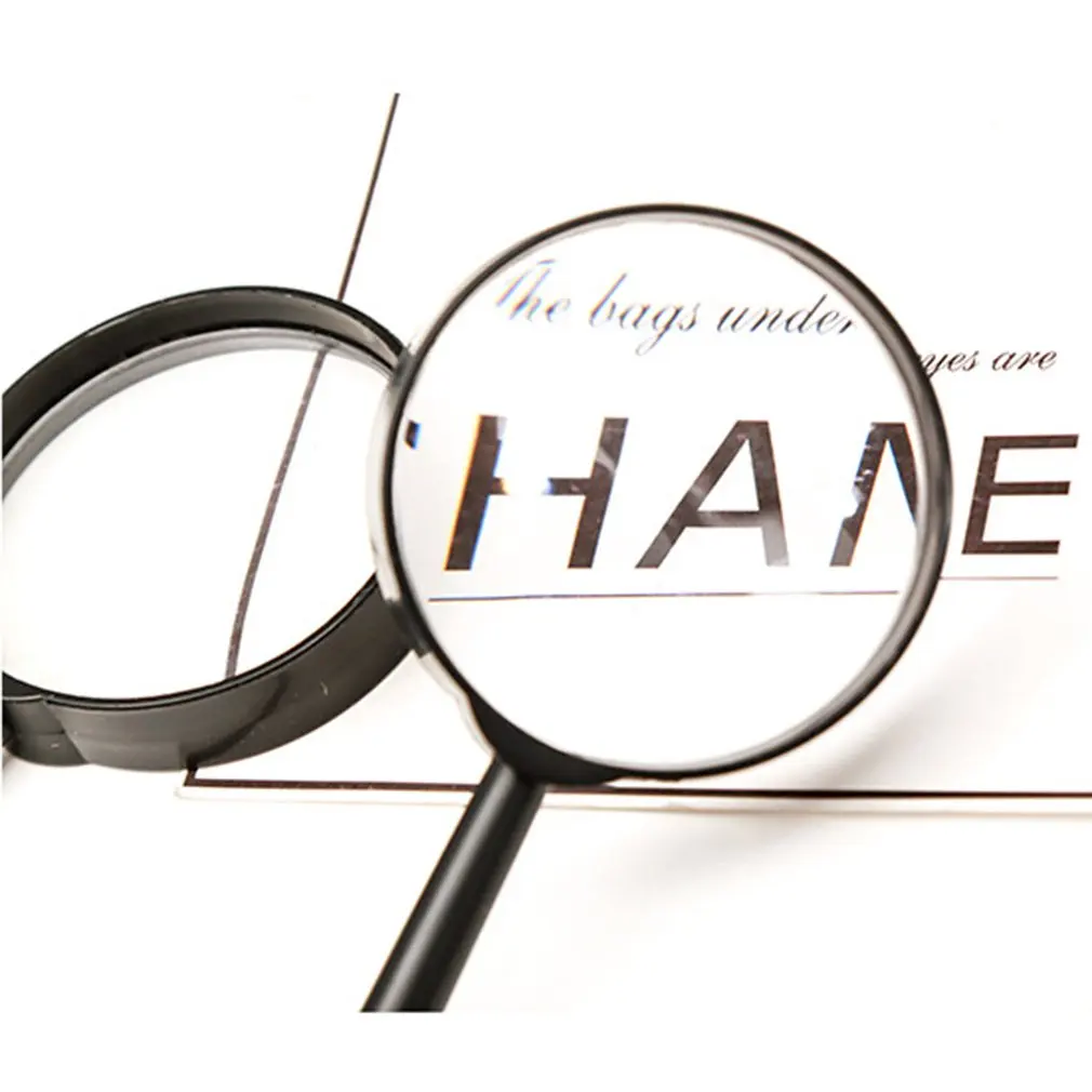 المكبر البلاستيك المكبر المحمولة المكبر 5 مرات يده المكبر عالية الوضوح المكبر مرآة مكبرة صغيرة