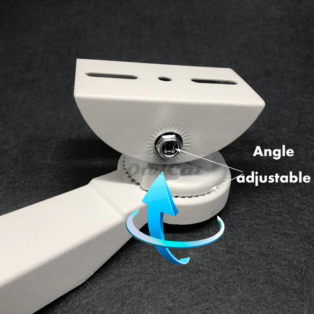 Aluminum Alloy CCTV Camera Mount Stand Outdoor Right Angle 90 Degree Wall Corner Bracket Holder For Security Surveillance Camera