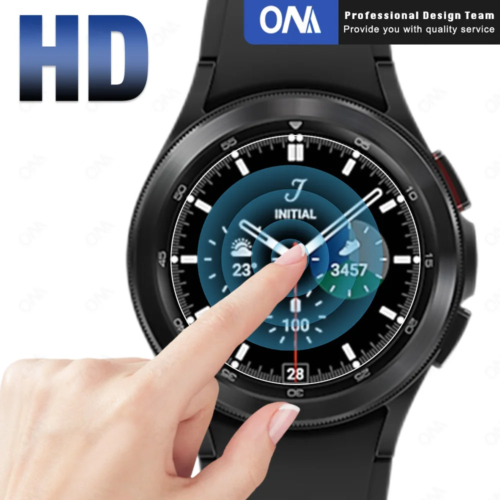 Case + Tempered Glass For Samsung Galaxy Watch 4 Classic 42/46mm Anti-scratch Screen Protector & Bumper Protective Case Cover