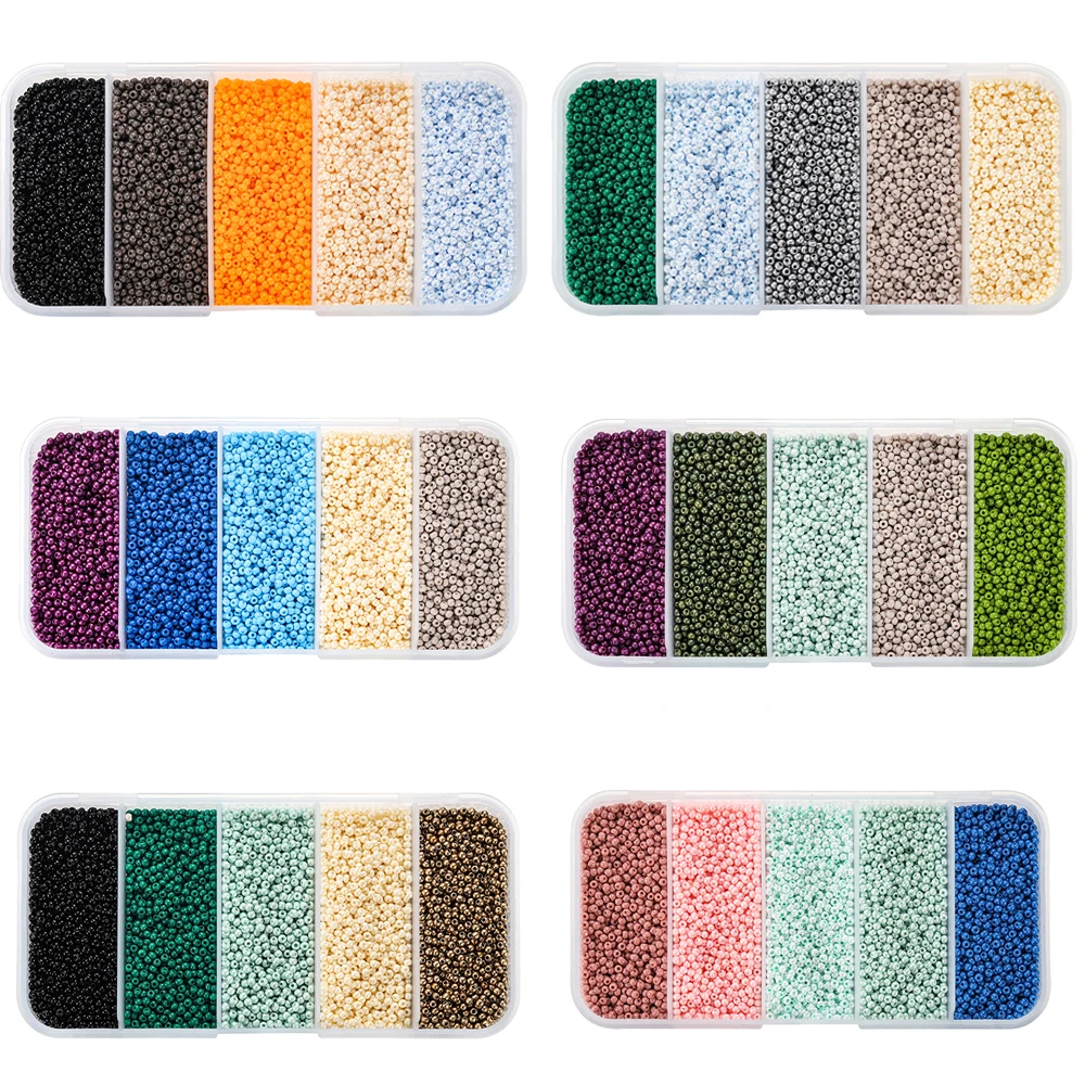 

5Color2mm семян чешского стекла, Очаровательная коробка, бусина, фотоэлемент для самостоятельного изготовления браслетов, ожерелий, ювелирных изделий