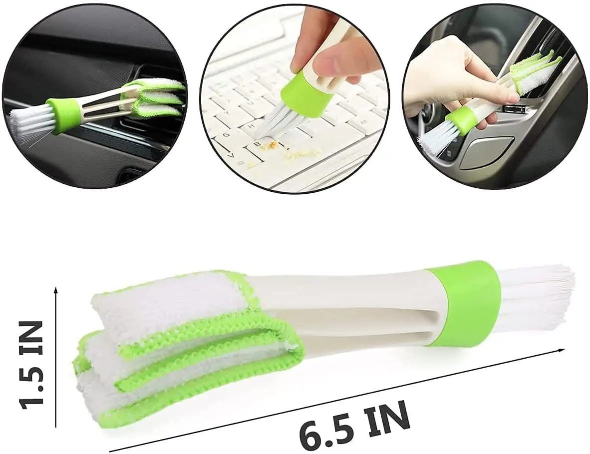 

Multifunction Cleaning Brush for Car Interior -Soft Auto Detailing Car Brush Tools for Leather Seat Wheel Air Vent Conditioner