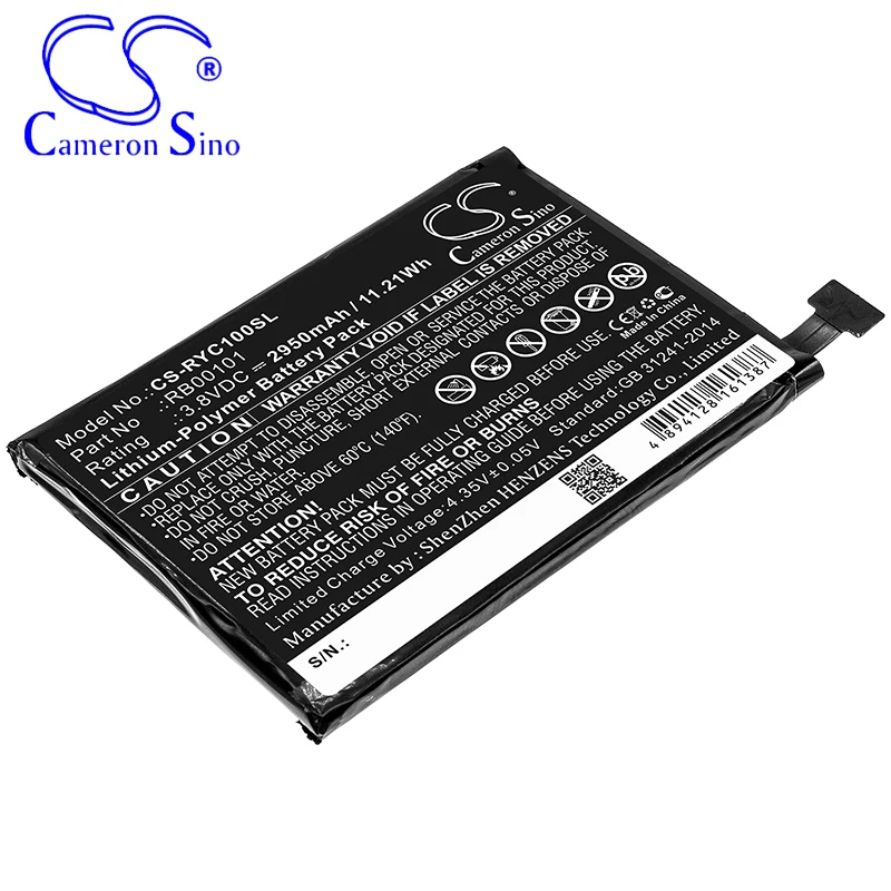 CameronSino Battery for Ray Enterprises Ray Super Remote RC100 fits Ray Enterprises RB00101 Remote Control battery 2950mAh 3.80V