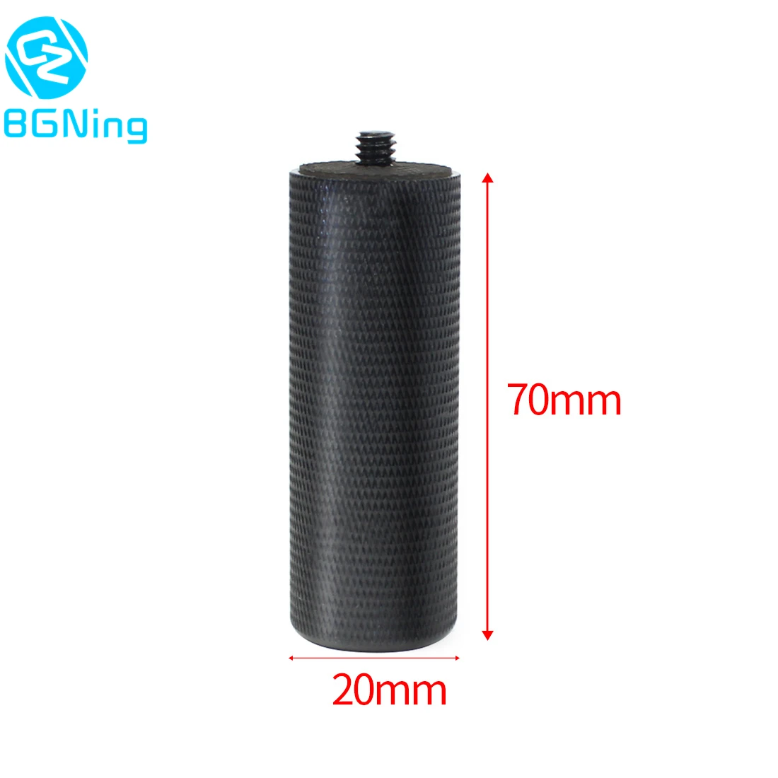 BGNing 1/4 ''بوصة معدن مقبض أسود قبضة اليد كاميرا SLR DSLR استقرار عدم الانزلاق قبضة ل LED فلاش الإضاءة كاميرا الملحقات