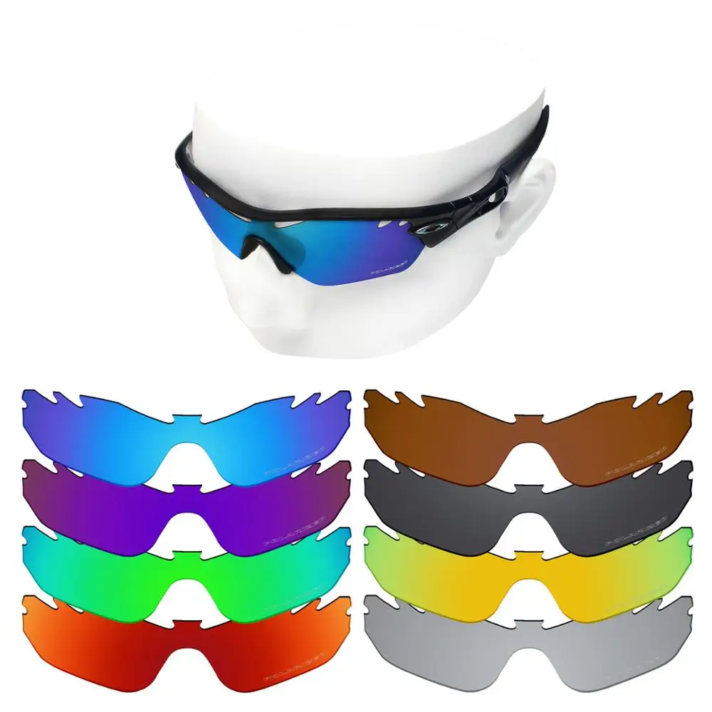 OOWLIT Anti-Scratch Replacement Lenses for Oakley Radar Edge Vented OO9184 Etched Polarized Sunglasses