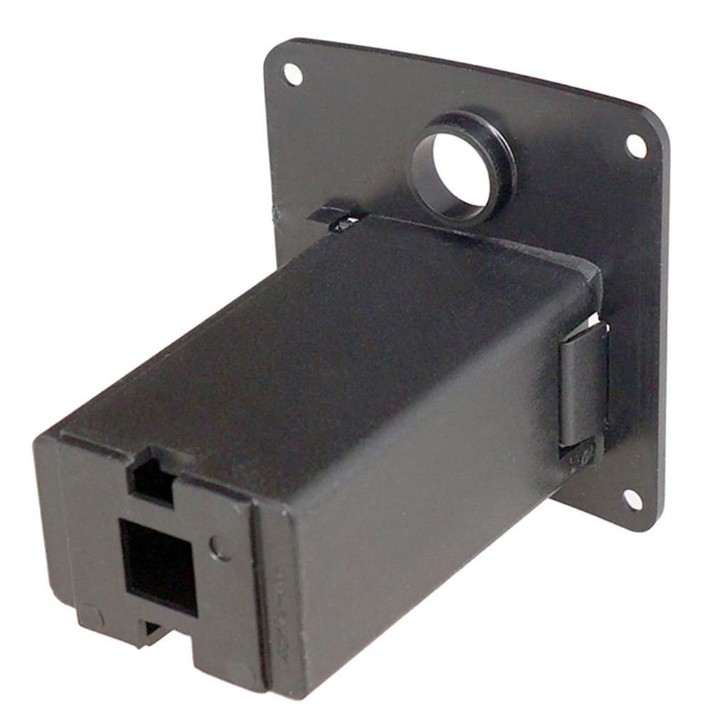 Funda de batería de 9V, caja de soporte para guitarra, accesorio de bajo, plástico negro, 1 ud.