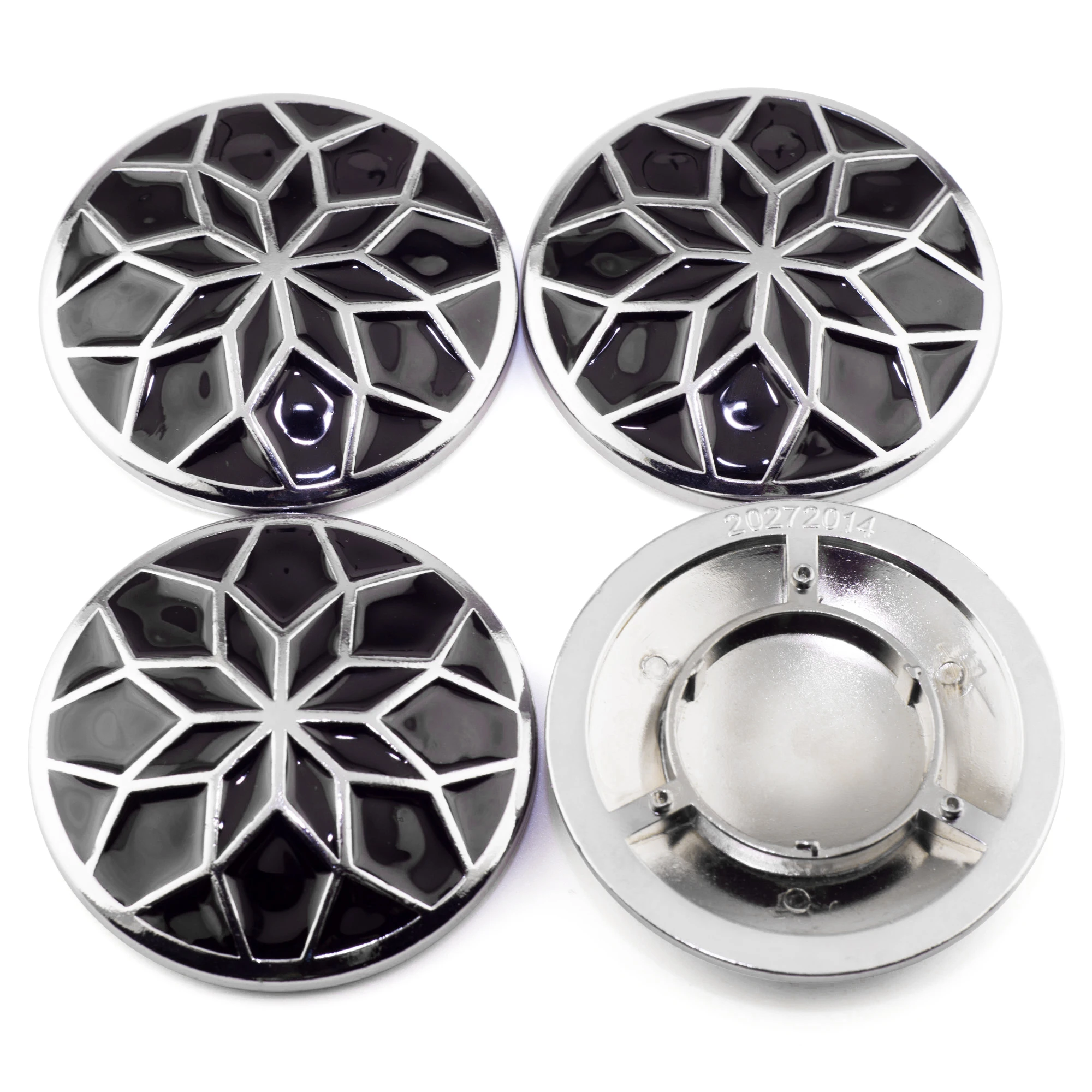 CF Performance 4pcs 65mm Universal Wheel Center Caps Hub Cover Badge Car Styling Zinc Alloy High Quality Auto Parts Accessories