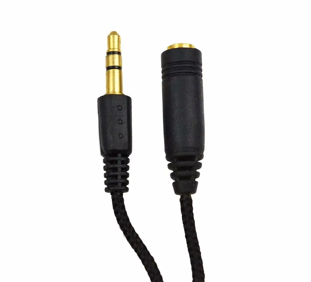 1.5m/5m cabo de cabo extensão áudio estéreo do fone de ouvido para o fio do telefone alto-falante 3.5mm jack macho para fêmea
