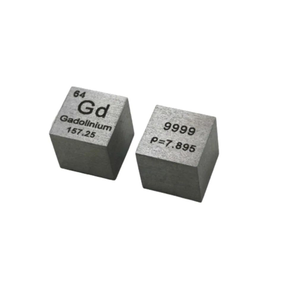 Collection High Purity 99.99% Gadolinium Rare Earth Metal Gd 7.92g Carved Element 10mm Cube