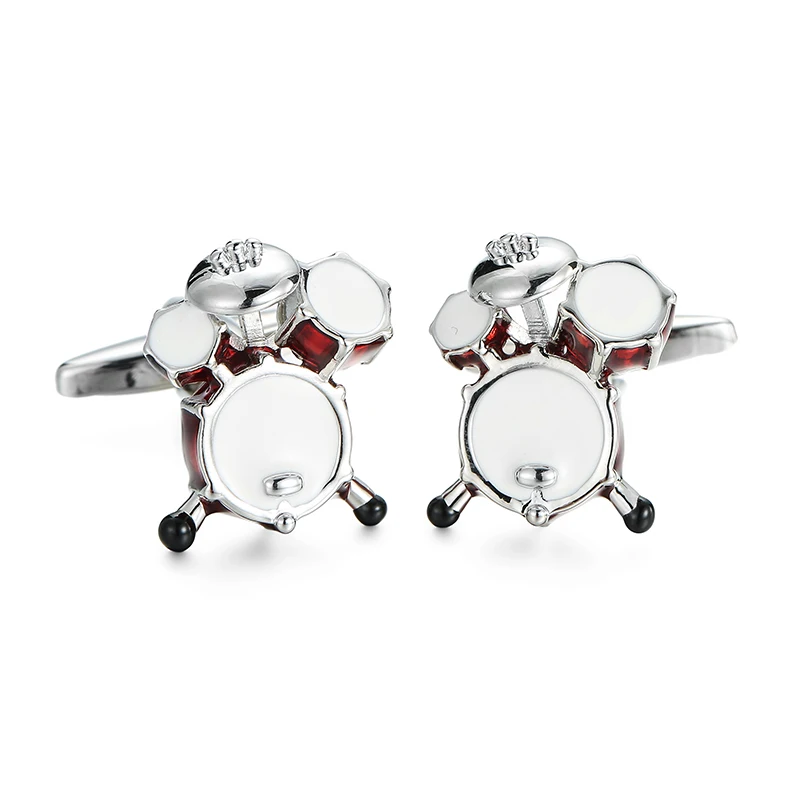 High quality punk music Cufflinks Design of piano drum saxophone guitar horn cuff-links Hip hop atmosphere cuff button for man