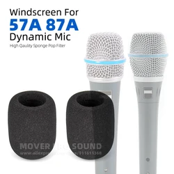 Compatible With Shure Beta 57A 87A Beta57A Beta87A Windscreen Microphone Anti Pop Filter Screen Sponge Mic Windproof Mike Cover